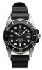 Hyakuichi Date 20 ATM Water Black [HYAKUICHI 101] No.1 Diver's Watch, Display, Resistance, HYAKU1-001 (Silver Rubber)