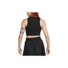 Nike Sportswear Essentials Geripptes Crop Tanktop Damen Tops Schwarz FB8280-010