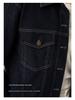Xinge 2024 Women's Dark Blue Short Denim Jacket - New Autumn Style, Versatile and Tailored for Small Sizes