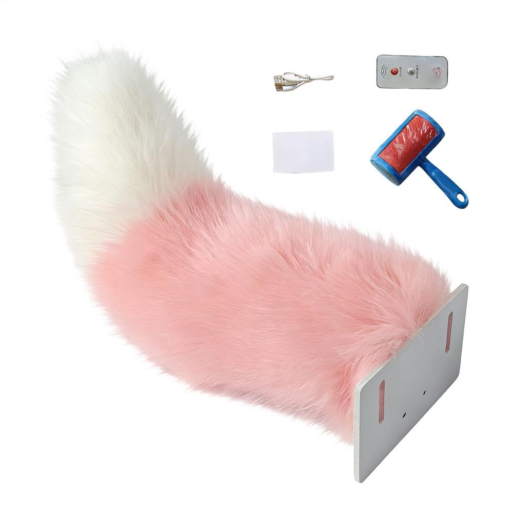 

Remote Control Scooter Animal Tail Adjustable Prank Gadget with LED Lights Fun Motorcycle Accessory for Riding Decoration