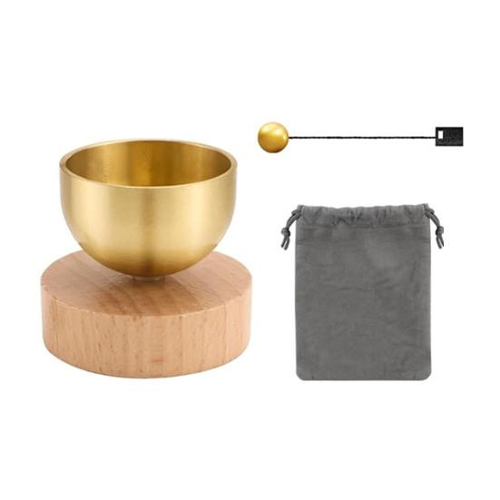 Mini Singing Bowl Set Easy to Use Copper Meditation Sound Bowl Yoga Meditation Relaxation Stress Relief Chakra Healing Bowl Portable Spiritual Gift
