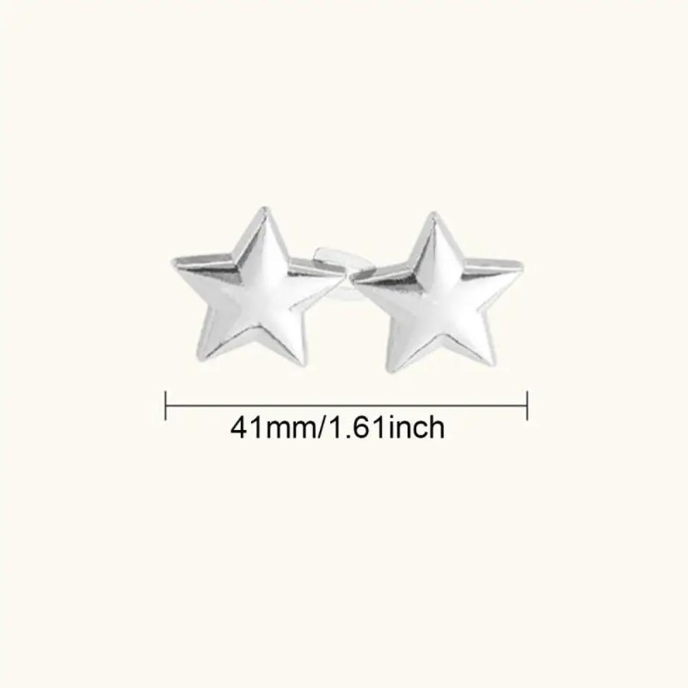 5PCS Star Shaped Adjustable Waist Clip Metal Pants Pin DIY Retractable Button  Pants