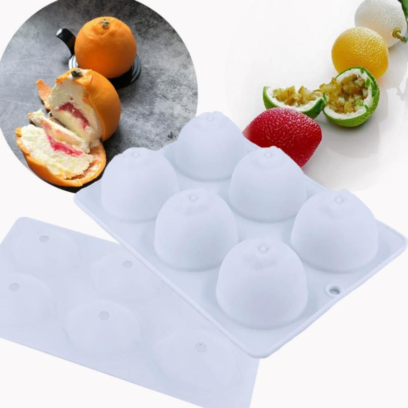 New Cherry Persimmon Pomegranate Strawberry Lemon Durian Fruit Series Cake Silicone Mold Baking Mousse Mould Cake Decoration
