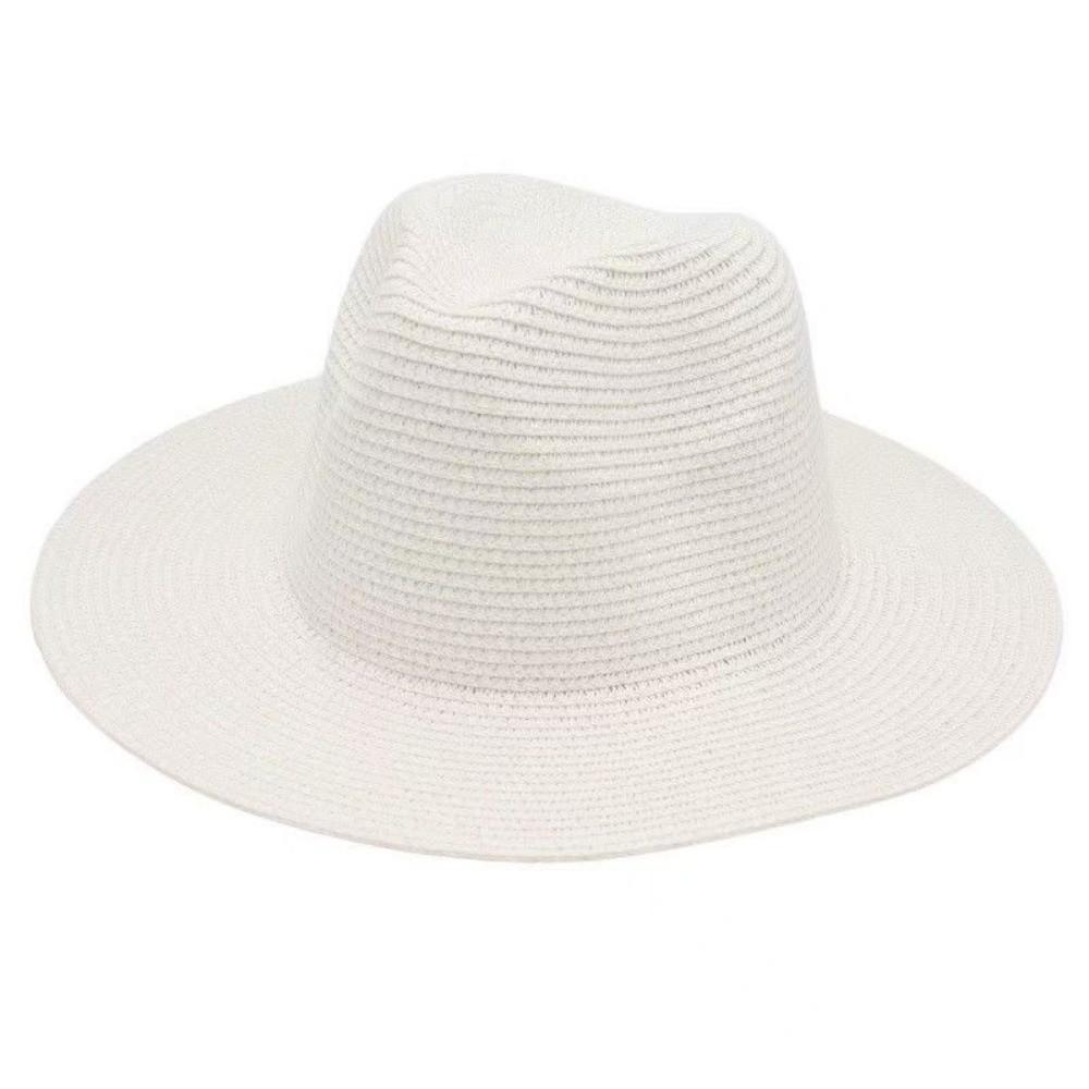 Lightweight Panama Straw Hat Breathable Beach Hat New Wide Brim Sun Hat Outdoor