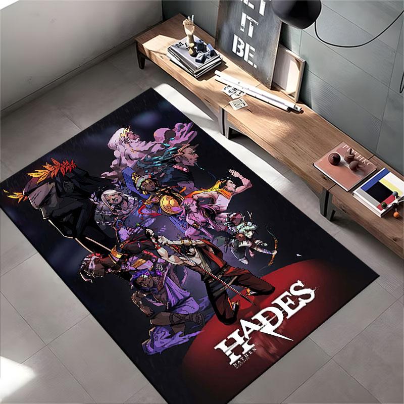 Hades Game Character Collage suitable as a non-slip mat for the living room or bedroom sofa