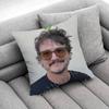 Actor P-Pedro Pascal Throw Pillow Case For 45*45cm 40cm 55cm 50cm 30cm Square Car Pillowcase Shell