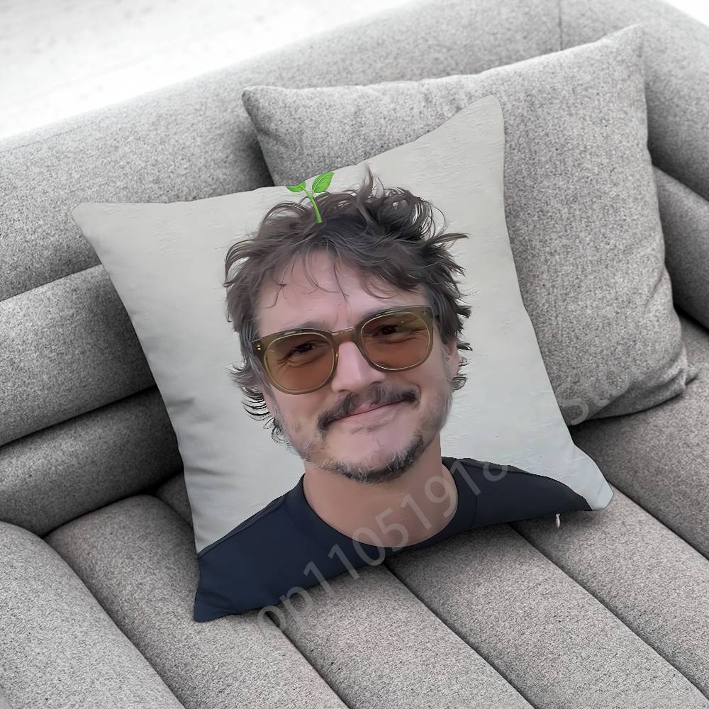 Actor P-Pedro Pascal Throw Pillow Case For 45*45cm 40cm 55cm 50cm 30cm Square Car Pillowcase Shell