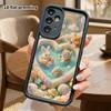 Phone Case: 2D Flat Design Suitable for Samsung Galaxy A34 A35 M05 M06 S20 S22 S21 FE Plus 5G Protective Case, Heart Pool, Perfect Christmas and Hallo