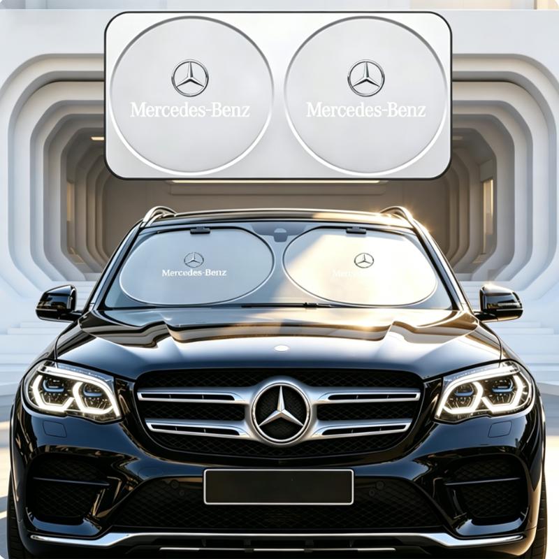 Car Windshield Sun Shade Visor UV Protection Shield For Mercedes Benz AMG A B C E G CLA GLA W211 W214 W205 W212 W201 W210 W168