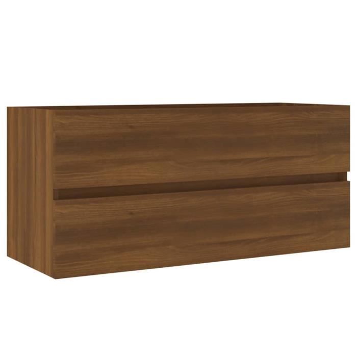 VidaXL Washbasin Cabinet Brown Oak 100x38.5x45 Cm Engineered Wood 815659