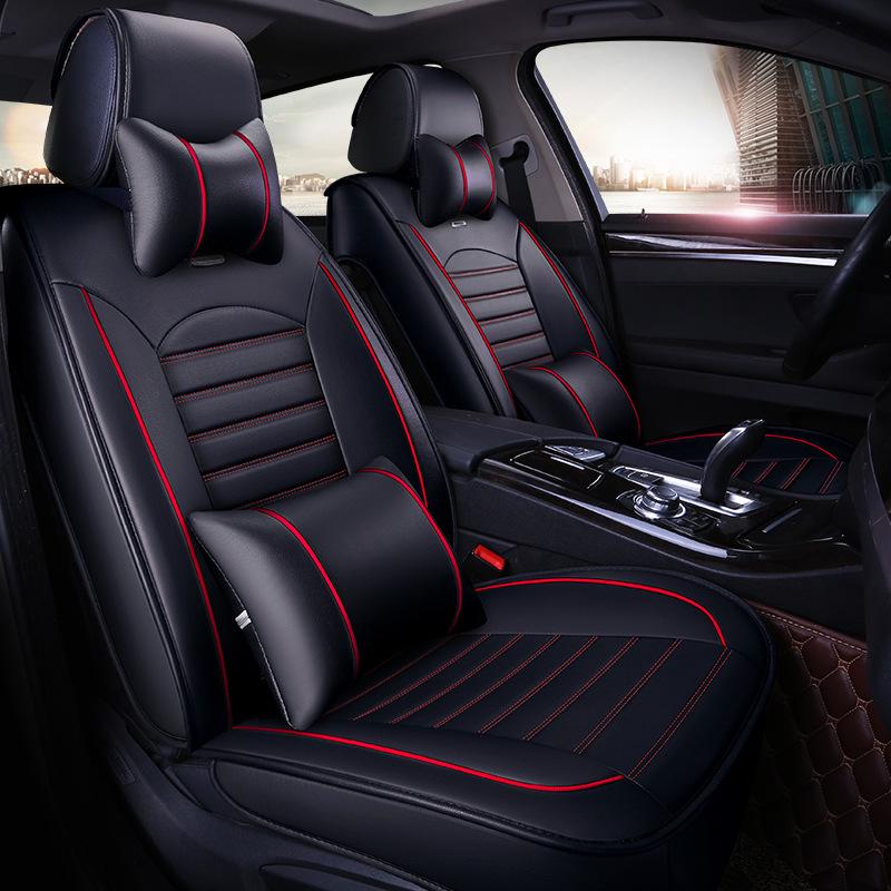 Universal 3D Full Leather Car Seat Cushion for All Seasons - Fits Sylphy, Haval H6/H2, Sagitar, Lavida, Baojun 560