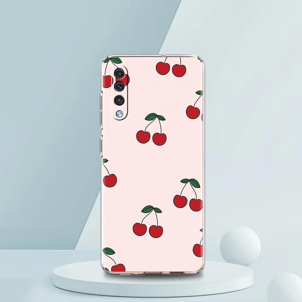 Cute Cherry Bow Phone Case For Samsung A16 A14 A12 A22 A32 5G A34 A42 A52 A54 A50 A70 A30 A40 A20E A10S A20S A02S A04S A06 Cover