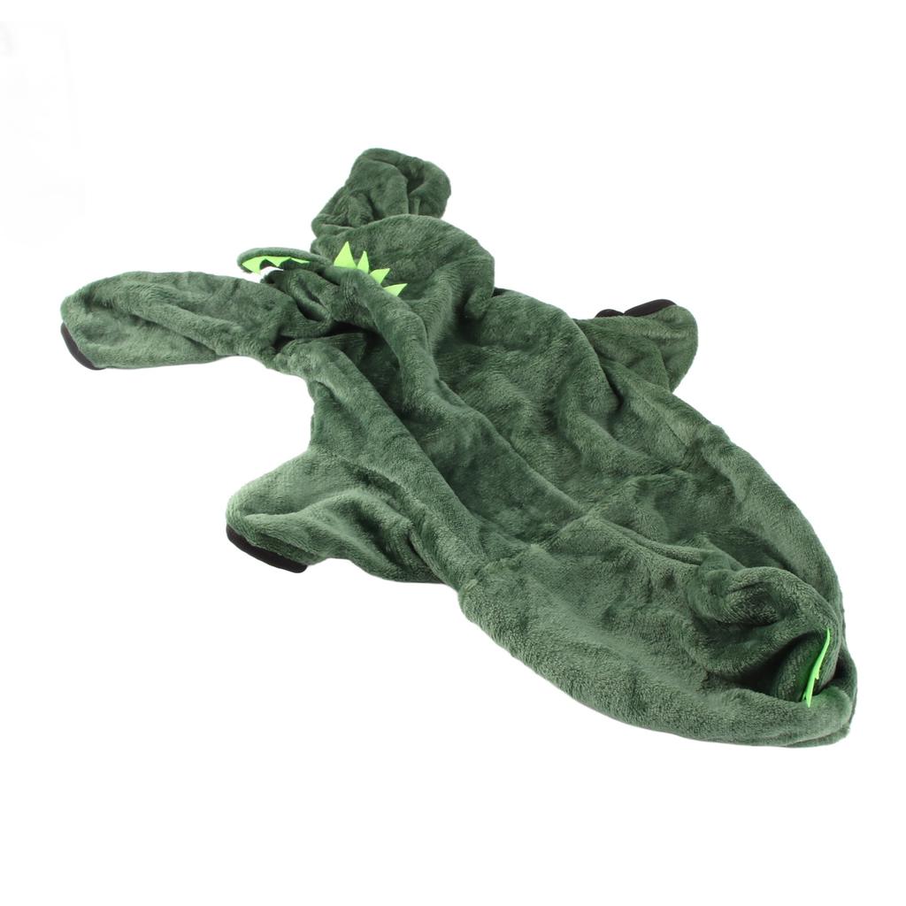 Dog Dinosaur Costume Fashion Cute Warm Fluffy Hoodie Puppy Winter Outfits for Dogs Cats Pets XS