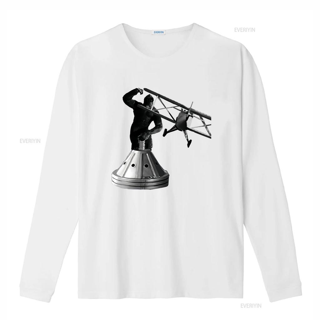 King Kong 1933 Movie Tower T Shirt vintage Washed Slightly Casual Top For Everyday Wear graphic Comfortable fashion Stylish