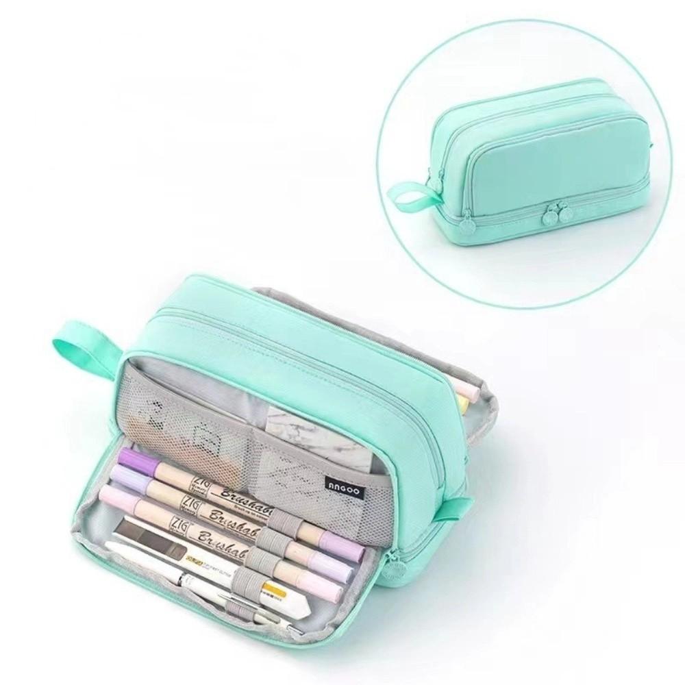 Large Capacity Students Pencil Pouch Multi-layer Pen Storage Bag Practical Pencil Case  Students