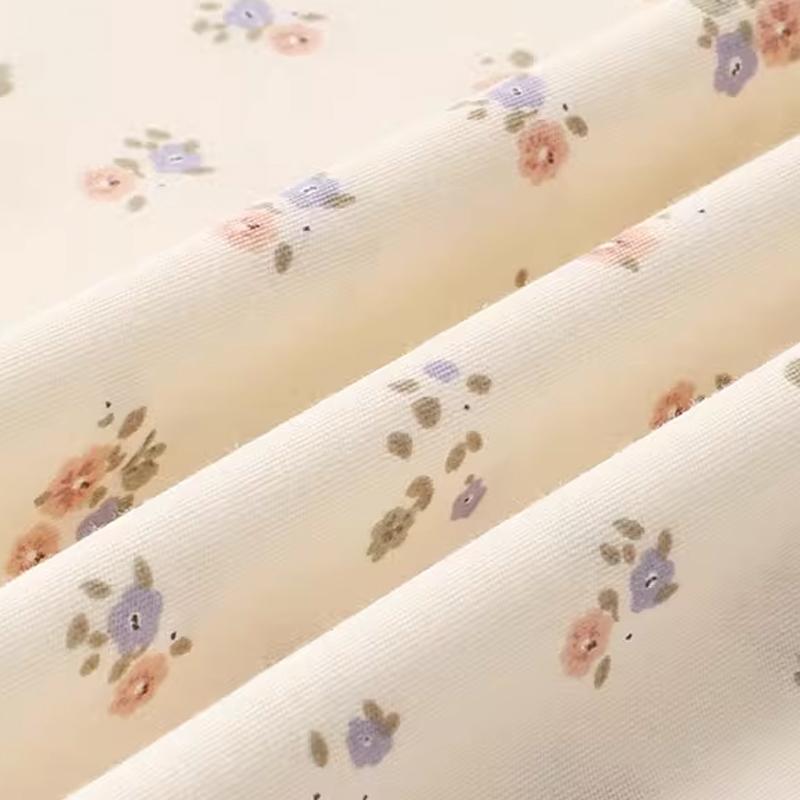 235x50cm Pure Cotton Twill Floral Print Fabric for Sewing Dresses Tablecloths Bedding Background Cloth Handmade DIY Fabrics