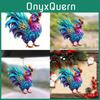 Eye-catching Acrylic Rooster Hanging Car Decoration Ideal For Home And Vehicle