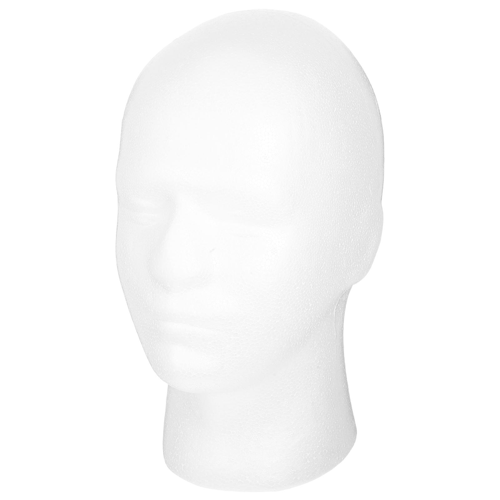 Практичная пенопластовая модель-манекен для демонстрации шляп, мужской держатель, стойка, манекен, модель головы человека, демонстрационная модель белый