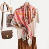 New fashion 111 mulberry silk silk scarf, women's Spring Festival gift for elders to keep warm 111 silk collection