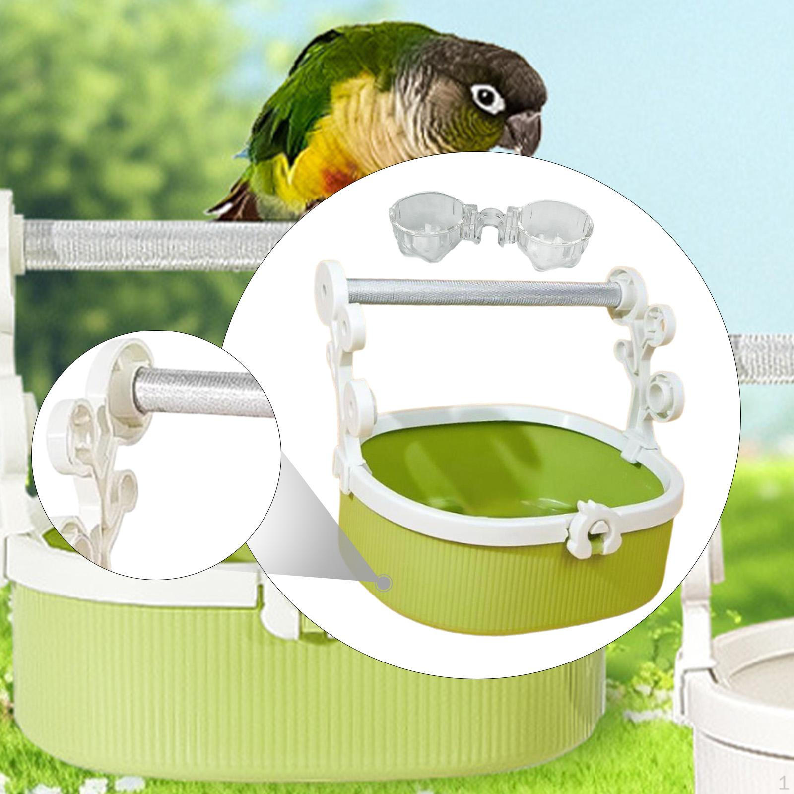 

Bird Perch Stand for Parrots with Training Cups Play and Exercise