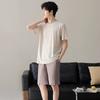 Modal pajamas men's summer 1011 new summer men's cool short-sleeved shorts large size loungewear set