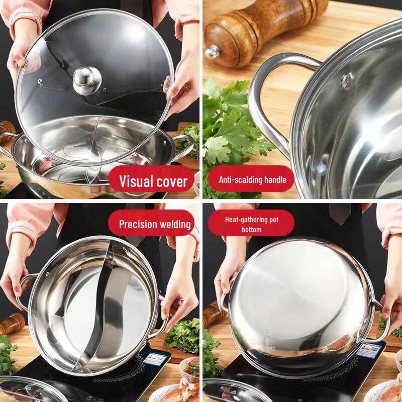 Stainless Steel Divider Hotpot