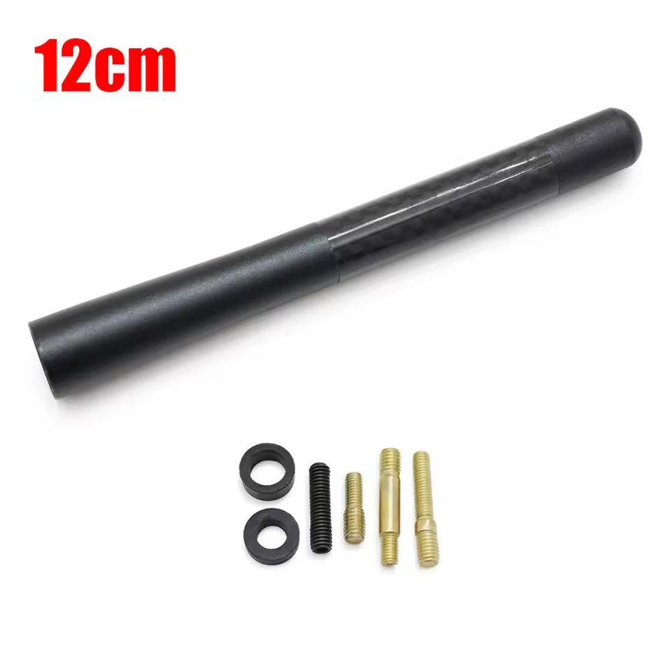 High-Performance Short Car Radio Antenna: Carbon Fiber & Aluminum Design