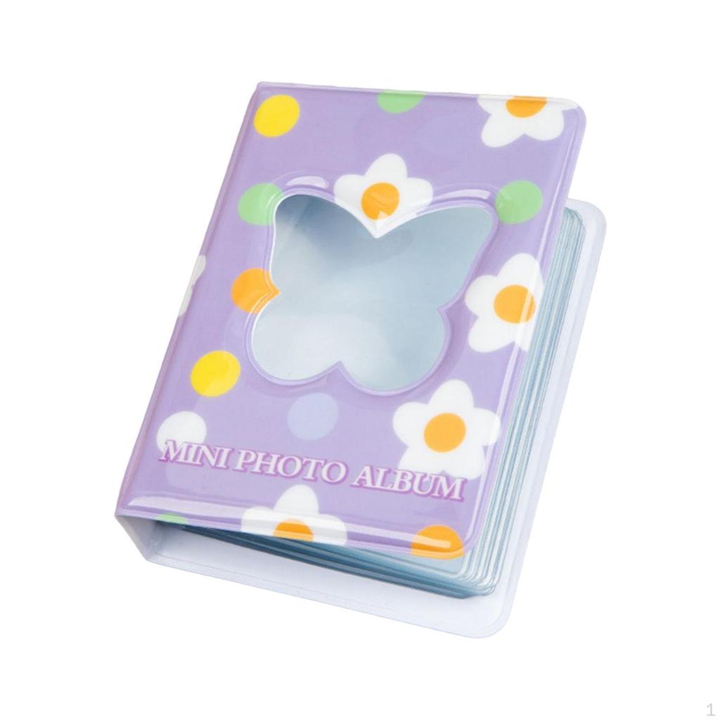 3 inch Card Holder Mini Album for Photos and Cards with 40 Pockets Travel Events