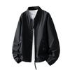 Stand-up Collar Tooling Bomber Jacket Men's Trendy Brand Zipper Design Sense Casual Baseball Jacket