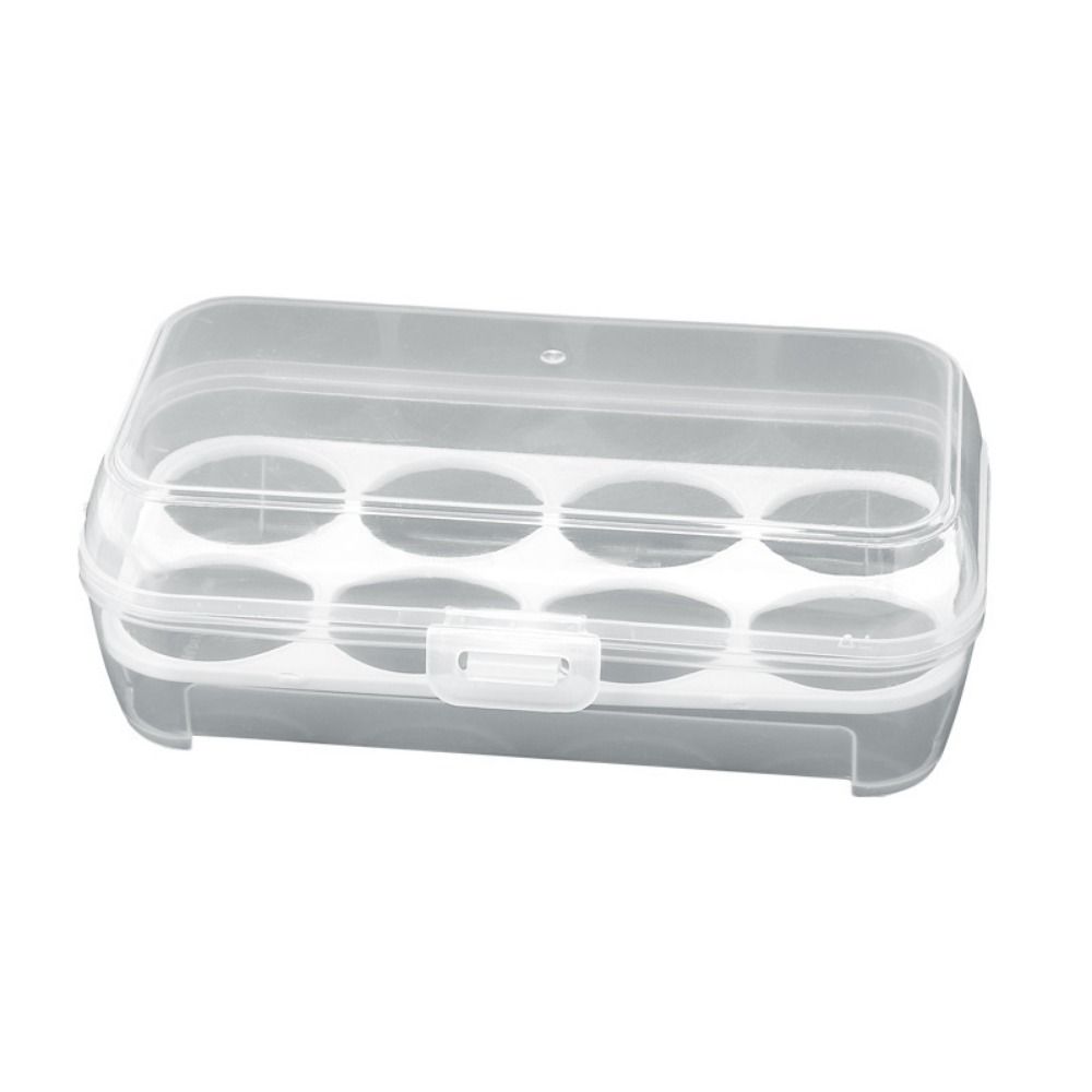 Transparent Egg Storage Box Safety Egg Tray 3/4/8 Grid Picnic Eggs Box  Egg Container