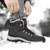 Winter foreign trade large size 46 velvet thermal cotton shoes men's outdoor hiking shoes platform hiking camping snow boots