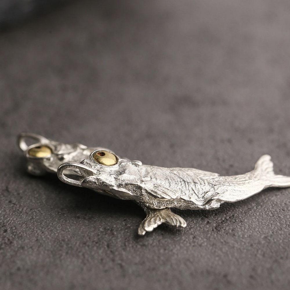 Undead Salted Fish Pendant Retro Literary Personality Male Niche Pendant Ins Simple Necklace Transshipment Jewelry
