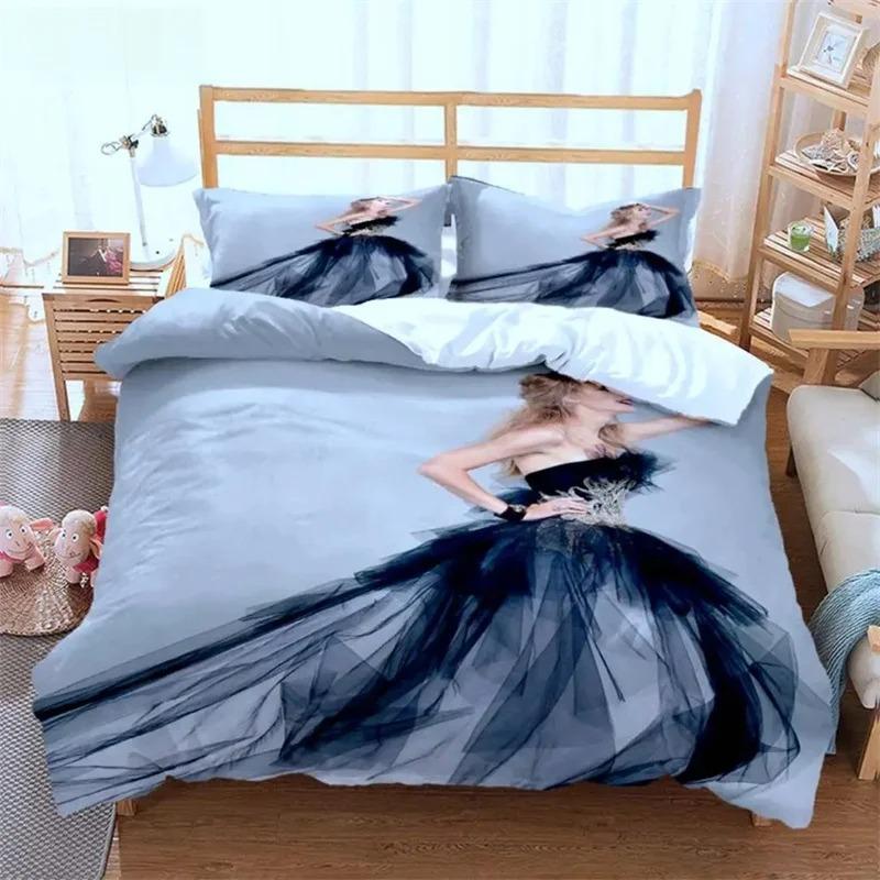 Top Stream Singer Taylor Fashionable Printed Bedding Comforter Bedding Sets Costomizable Bedding Set King Size