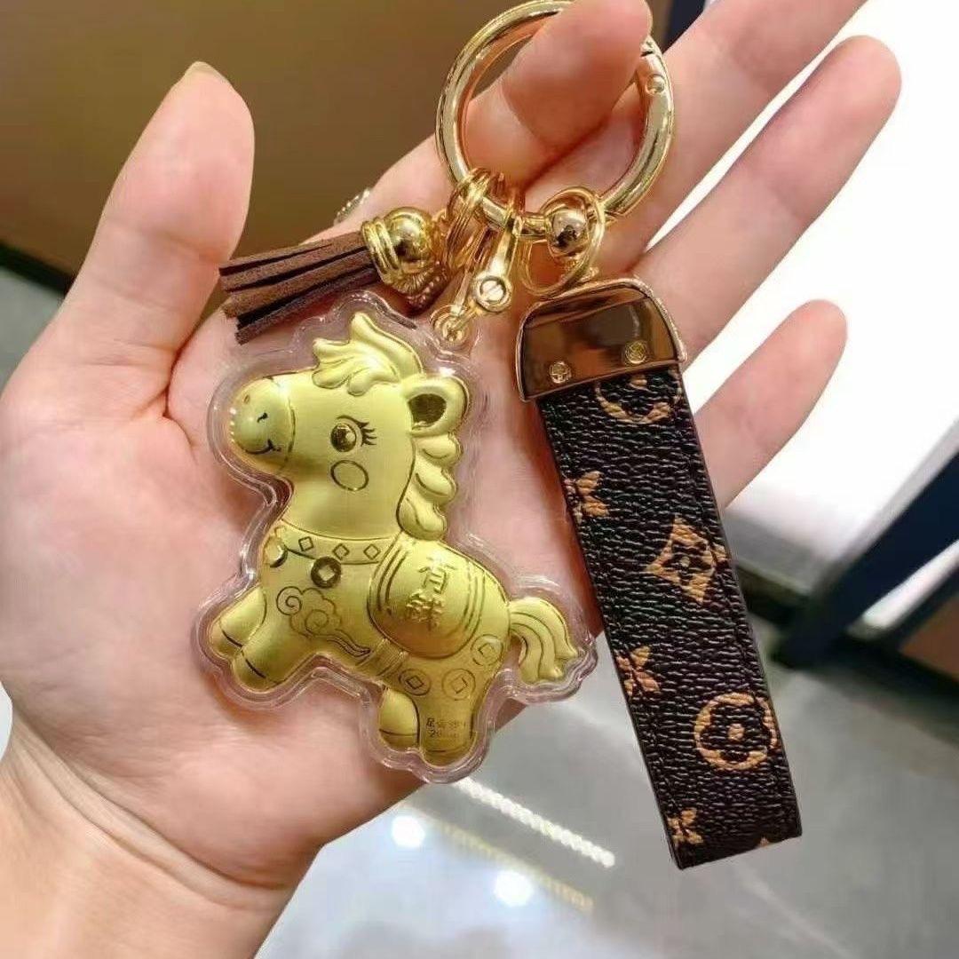 Подвеска-брелок из чистого золота 999 пробы Бог Богатства - Подарок-шарм для Новогоднего мешка