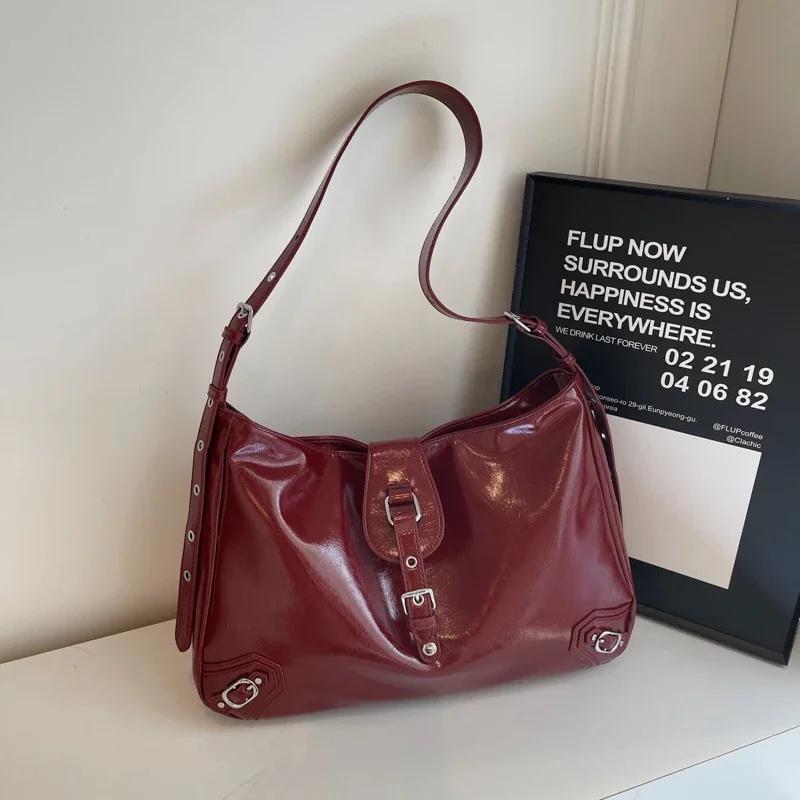 Módní jasné jednobarevné ramenní půlměsíční zipové populární vysoce kvalitní luxusní crossbody tašky