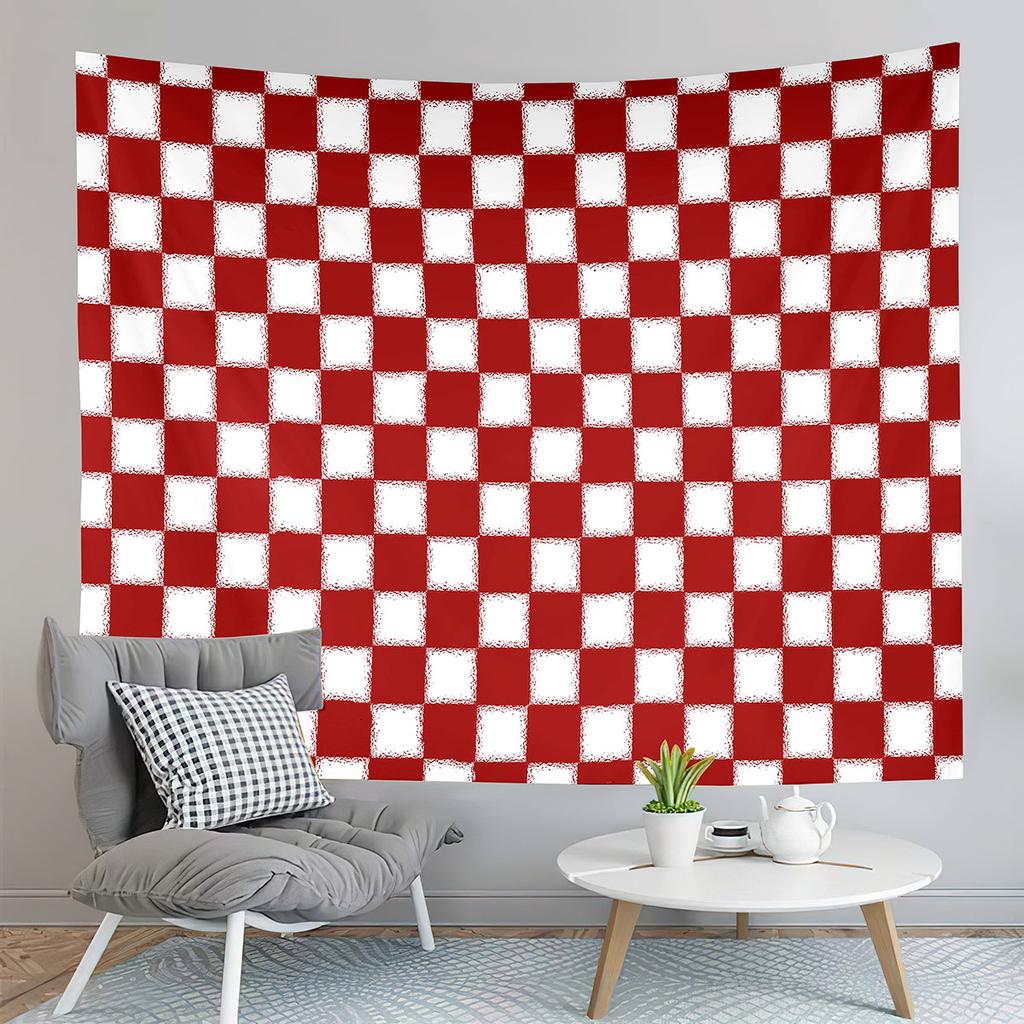 Checkerboard Tapestry Black and White Pattern Tapestry Abstract Style Tapestry Wall Hanging Tapestries Living Room Bedroom Dorm