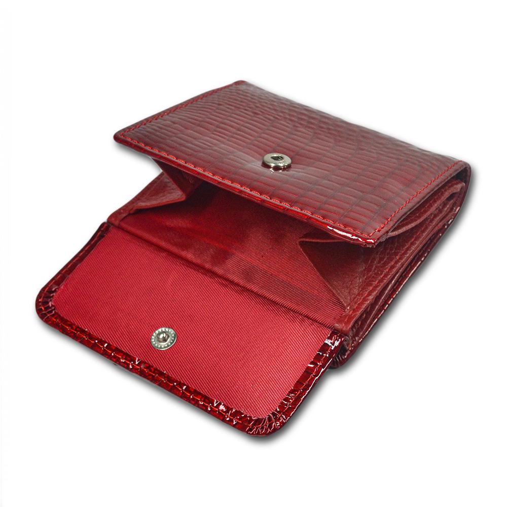 Damska portmonetka i krótki portfel z prawdziwej skóry, wielofunkcyjne, z wieloma przegródkami na karty.