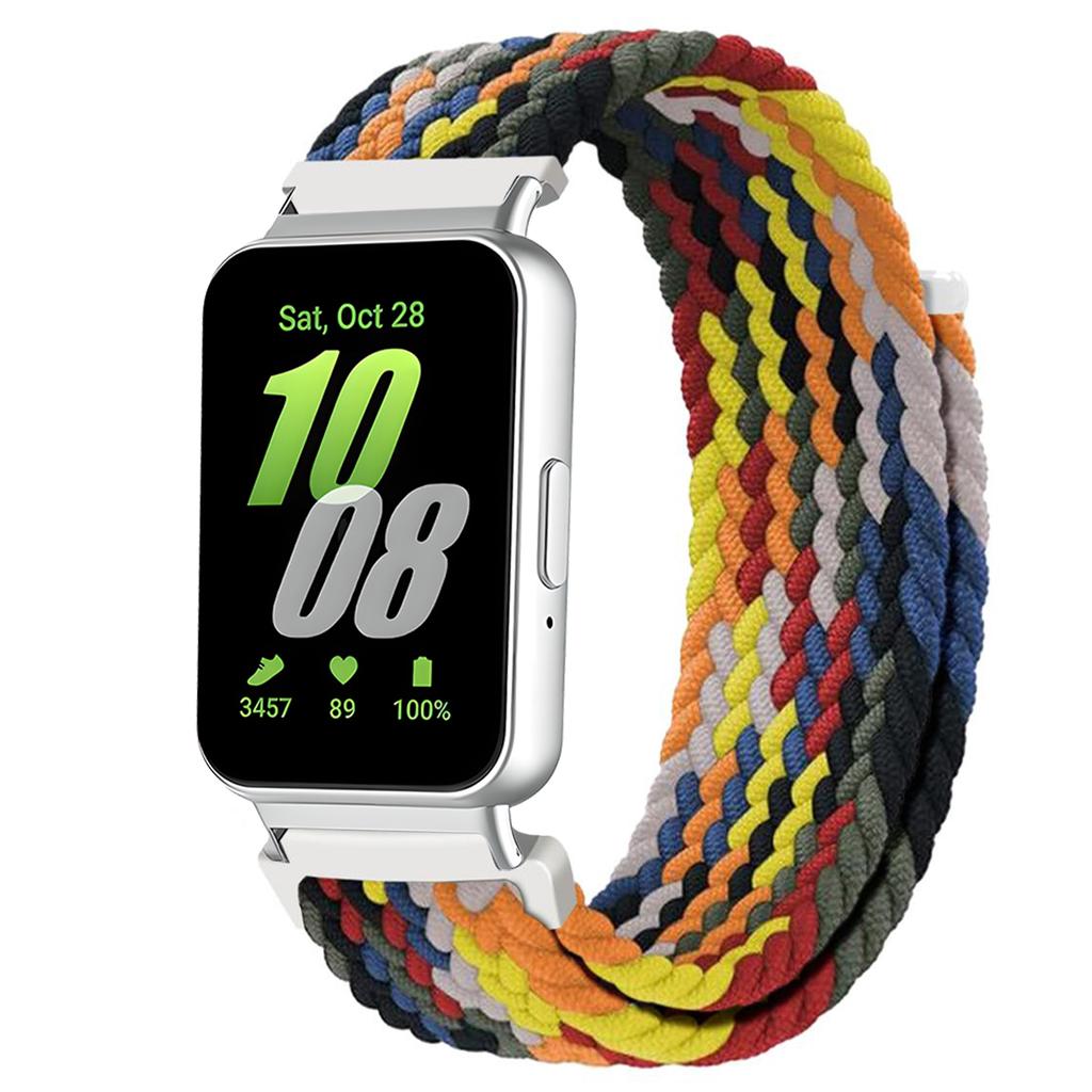 Bands for Galaxy Fit 3 Strap Accessories Sport Nylon Braided Adjustable Replacement Correa Bracelet for Samsung Galaxy Fit3 Band