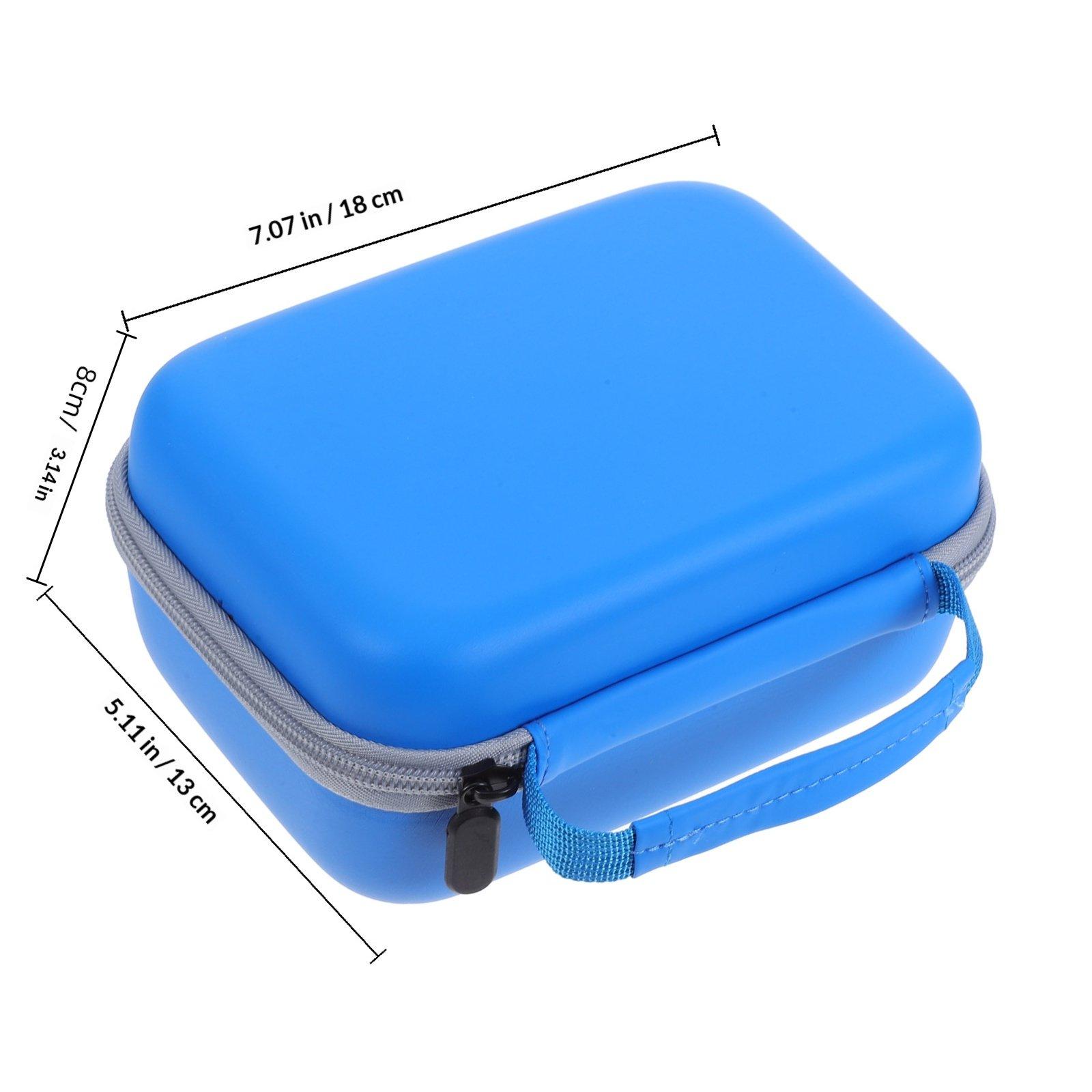 

Digital Camera Case Eva Material for Cameras Mini Printers Cables Drives Paper Internal Compartments Shockproof Travel синій