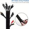 4pcs Office Storage Concealer Management Sleeve Cable Organizer for TV Computer Refrigerator Cable Protection Box