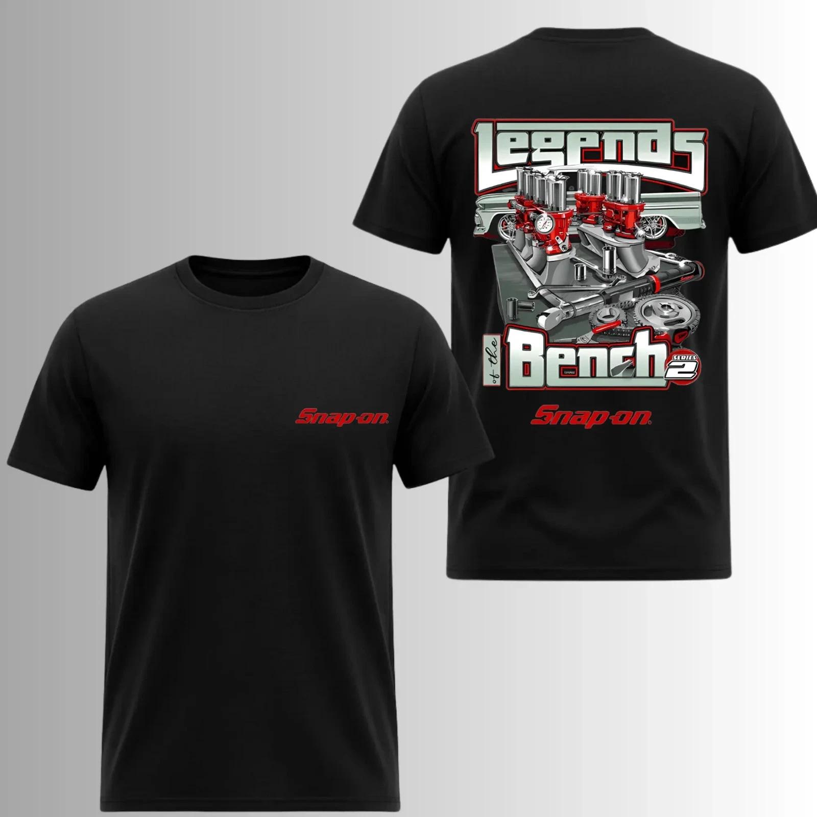 Legends Of The Bench Mechanic T-Shirt 2-Sided Engine Garage Graphic Tee L