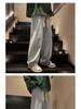 Men's Retro Solid Color Jeans: Spring & Autumn Straight-Leg Dad Pants, Loose Fit, Black/Grey, Wide Leg, Versatile Casual Long Pants