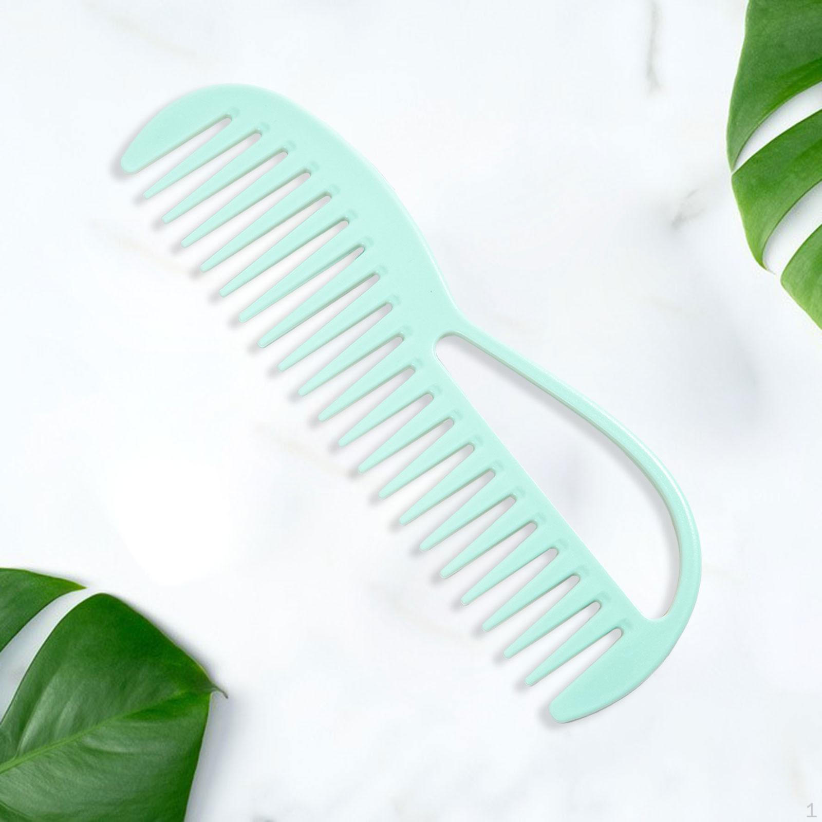 Широкозубая расческа для волос, распутыватель для прямых, кудрявых, волнистых, густых волос, аксессуар, портативная, для влажных и