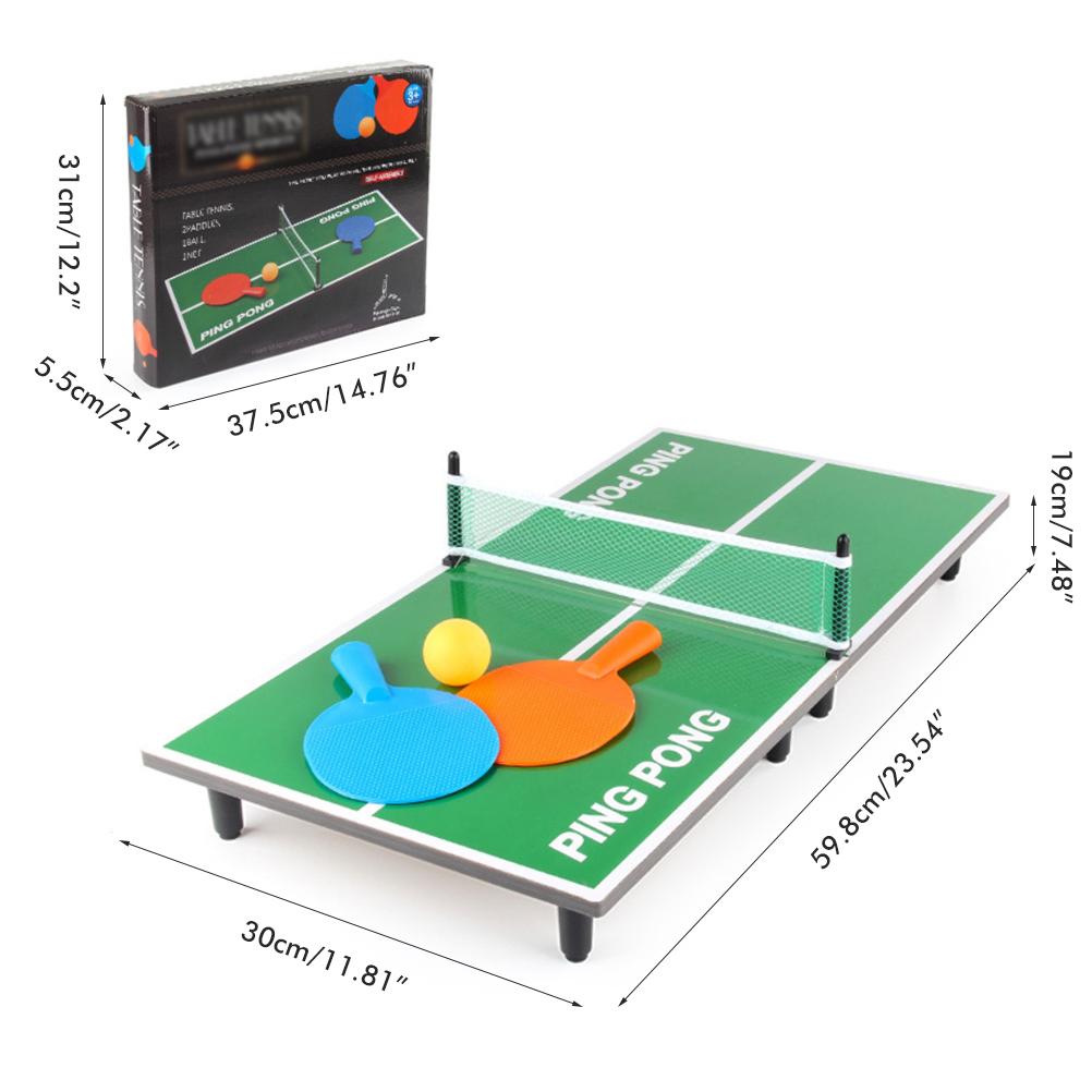 Tabletop Table Tennis Games Wooden Thick Table Tennis Board Game Indoor Outdoor Sports Table Board