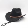European, American British Style Jazz Hat Men and Women's High-end Sense Middle Diamond Accessory Hat Cowboy Hat