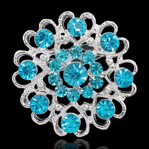 Korean Style Fashion Alloy Heart  Flower Brooch Lapel Pin Accessories