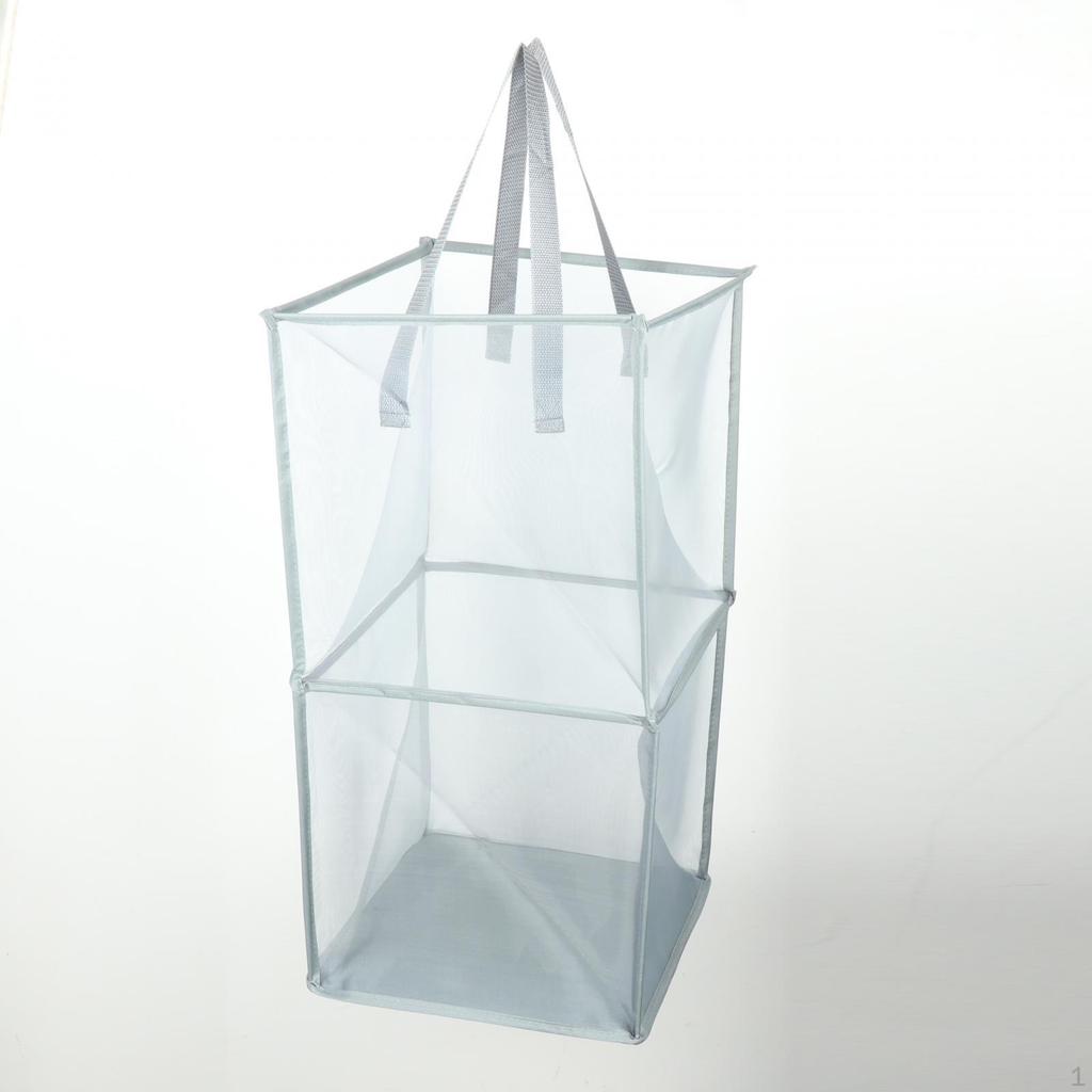 Collapsible Laundry Basket, Portable Storage Foldable Basket for Travel, Dorm,