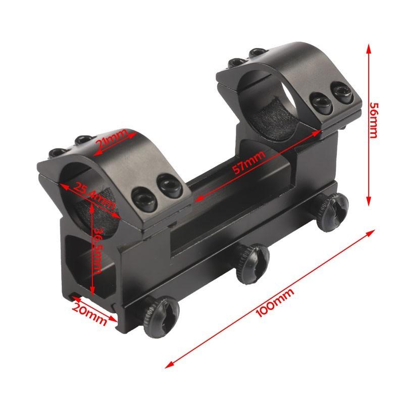MIZUGIWA One Piece High Profile Magnum Airgun Scope Mount With Stop Pin 25.4mm 1" Ring fit 11mm Dovetail Rail Air Rifle