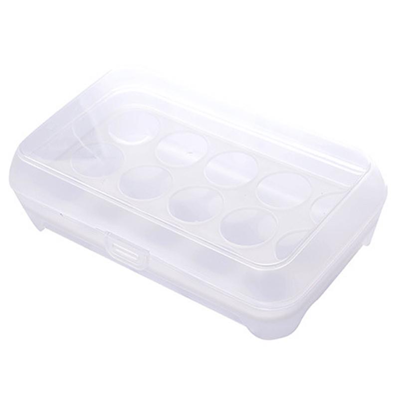Single Layer Refrigerator Food 15 Eggs Airtight Storage container plastic Box