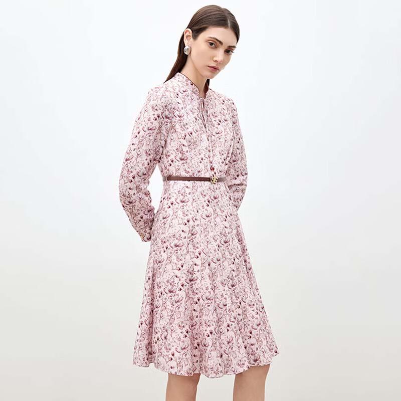 

JESSIE Women s French Chic Floral Midi Dress S